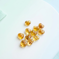 Natuurlijke Amber Hartvormige Carvings Gepolijste Edelsteen Hangertjes Groothandel voor Valentijnscadeau Sieraden maken Ketting Charme Genezende Decoratie