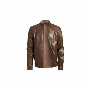 Chaquetas de cuero ligeras de invierno informales transpirables para hombres Chaquetas de cuero cómodas y cálidas hechas a medida a granel - Product Image 1