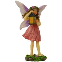 Ensemble d'accessoires de jardin de fées miniatures peints à la main de 3 pièces de décoration de jardin de signe de bienvenue de fées