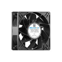 Ventilateur axial de refroidissement WellSunFan EC 110V-220V 120x120x38mm avec moteur 100% cuivre et roulement à billes pour le refroidissement des boîtiers d'ordinateur