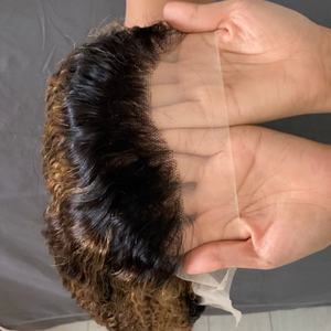 วิกผมหน้าผากสีไฮไลท์ 10a ผมแท้ 100% สำหรับวิกผมลูกไม้แบบใส ผมอินเดียเรมี่ ความหนาแน่น 180% วิกผมแบบไม่ต้องใช้กาว - Product Image 5