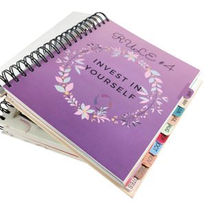 Оптовая продажа, Высококачественная спиральная переплетная ткань A5, дневник с логотипом, журнал в твердом переплете, планировщик, печать книг на заказ - Product Image 1