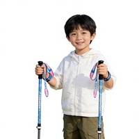 Bâton de randonnée pour enfants, en alliage d'aluminium, léger, écologique, pratique, ultra-léger, portable, télescopique, robuste