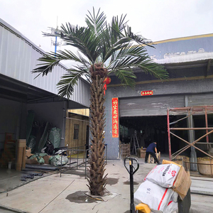 UV bảo vệ nhỏ giả trong nhà ngoài trời uốn cong nhân tạo cây cọ dừa mà nhìn thực plantas artificiales - Product Image 2