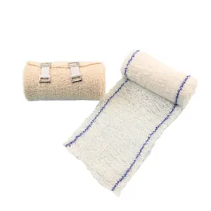 Fasciatura elastica in Crepe di cotone 100% approvata MDR CE diretto in fabbrica antorive per medicazione per la cura delle ferite