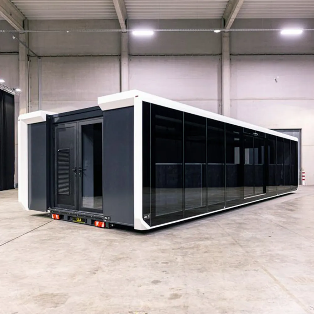 Ruang kontainer lipat dua sayap, tiga kamar tidur ruang besar ruang prefabrikasi