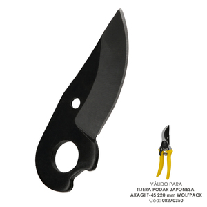 Lama di ricambio per forbici da potatura 1 mano Japanese Akagi T-4S 220 mm. - Product Image 1