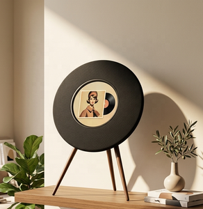 R1Wireless <b>Floor</b> Standing Smart Speaker HD Lyrics Album Art Display Luxury Stereo Home <b>Heater</b> Audio for LivingRoom Bedroom HD In - Product Image 1