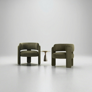 Fauteuil <span class=keywords><strong>convertible</strong></span> moderne en velours pour salon et chambre à coucher avec rembourrage en éponge, idéal pour hôtel, chaise simple - Product Image 3