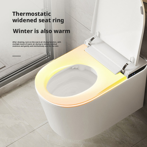 Inodoro Inteligente de Cerámica de Alta Calidad, Suspendido en la Pared, con Diseño de Cisterna Oculta, Desodorización Automática, Patrón de Drenaje en Forma de P, TJ - Product Image 3