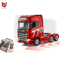 HUINA 1501 SCANIA Camion Sous Licence Télécommandé en Alliage 1/18 19 Canaux Remorque Voiture Jouet 770S