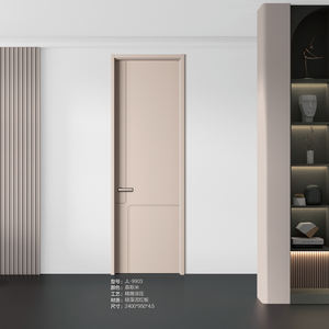 Puerta empotrada resistente al agua de madera maciza estilo coctelera moderna para dormitorio baño sala de estar cocina Hotel Villa Hospital Hall - Product Image 2