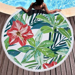 Indien en gros ombre mandala tapisserie <span class=keywords><strong>rondie</strong></span> serviette 100% coton rond serviettes de plage avec franges de glands - Product Image 2