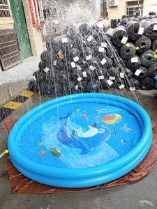 Splash Mat 68 "Splash Baby Mat Spray Water Toys Diversión Niños pequeños Niños Niñas Niños Fiesta al aire libre Aspersor Splash Pad - Product Image 2