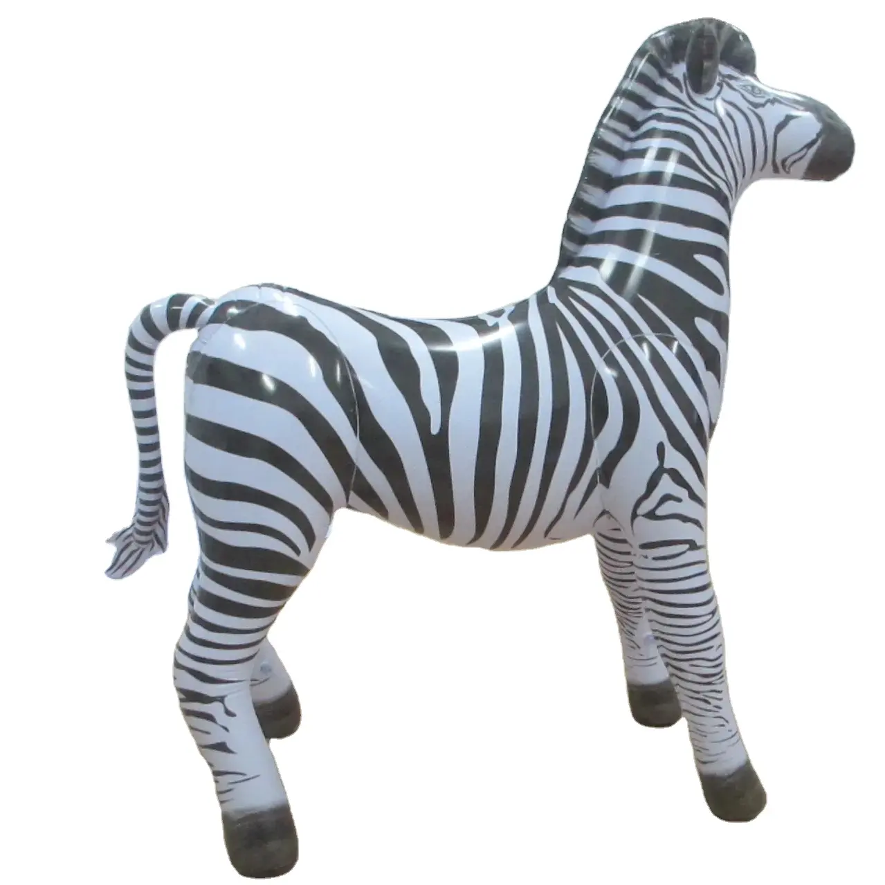 Hochwertiges PVC realistisches wildes Tierst reifen aufblasbares Zebra-Cartoon-Partys pielzeug