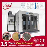 Cabine de peinture Yingma YM-QCKQF-003 Premium avec contrôle PLC, écran tactile, alarme haute température et système intelligent