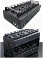 80 Ports USB Hub Mainboard Phone Farm Box 100 Mobile Phones Multi Devices PC Batch Synchronization Smartphone Black