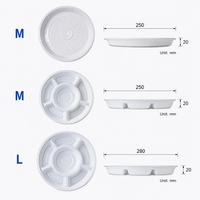 Transparante PET Party Trays met 5 compartimenten, wegwerp plastic schalen voor fruit, sushi, snacks, catering, groothandel, op maat gemaakt
