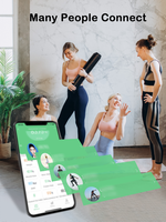 Pèse-personne intelligent à grand écran VA, design original, analyseur de graisse corporelle numérique personnel, capacité 180 kg, IMC, fréquence cardiaque, compatible application