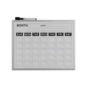 Aluminum's framework plate white dry erase blackboard with marker tray for the office in home school use - Product Image 2