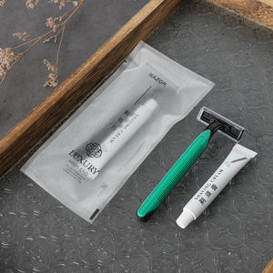 <span class=keywords><strong>Kit</strong></span> <span class=keywords><strong>de</strong></span> rasage jetable pour hôtel, en plastique biodégradable <span class=keywords><strong>de</strong></span> luxe, doux, portable, recyclable, emballé dans un sac Yuebrushed, en gros - Product Image 5