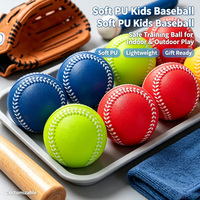 Balle anti-stress en mousse motif baseball, jouet souple à presser pour cadeaux de fête, décoration d'événements festifs, prise en charge des commandes en gros OEM ODM
