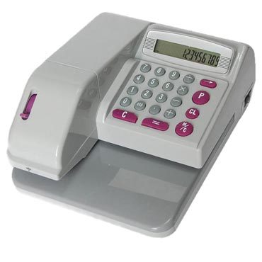Hot Sale Professional Heavy-Duty Bank Check Writer 16 Different Currency Symbols Office Financial Equipment