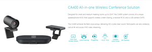 Sistema de Conferencia Inalámbrico Fanvil CA400, Cámara 4K UHD, 8 Micrófonos, Altavoz de 3W, Función de Compartir Pantalla con un Clic para Reuniones de Oficina - Product Image 2