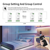 Contrôleur de bande LED 12V avec variateur d'intensité, télécommande MESH TUYA WIFI, 1 canal, portée 30M, charge maximale 720W, synchronisation musicale, 6A, ROHS