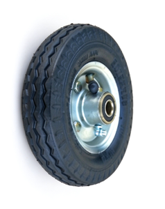 Roue de remplacement pneumatique 6 x 2 pouces avec pneu en caoutchouc et moyeu métallique pour chariot à main, chariot utilitaire et chariot de transport - Product Image 2