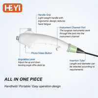Endoscope vétérinaire vidéo portable flexible 1080P HD, caméra à main avec connecteur USB LEMO 210° de flexion pour surveillance patient
