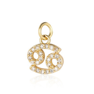 Gioiello di Moda Cristiana per Donne, Regalo di Compleanno di Lusso, Placcato in Rame con Oro 18K e Diamanti, Segno <span class=keywords><strong>Zodiacale</strong></span> delle 12 Costellazioni - Product Image 6