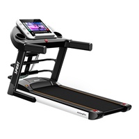 Tapis roulant d'intérieur S1, grand modèle multifonctionnel, électrique, pliable, en plastique, moteur 3,0 HP, 10 vitesses, amortissement des chocs, fitness