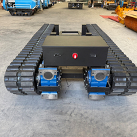 Châssis à chenilles hydrauliques télécommandés électriques personnalisés pour engins de génie civil tout-terrain