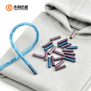 Puntas de cordón de aleación camaleón personalizadas al por mayor con purpurina degradada para cordones de zapatos - Product Image 4