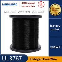 Spot gros UL3767 fil électrique 28AWG sans halogène XLPE fil cuivre étamé 105 degrés batterie borne fil de plomb