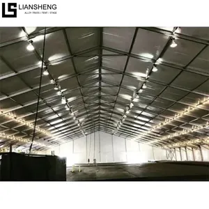 핫 세일 야외 텐트 25x40 미터 대형 알루미늄 구조 비즈니스 텐트 산업 저장 창고 사용자 정의 텐트