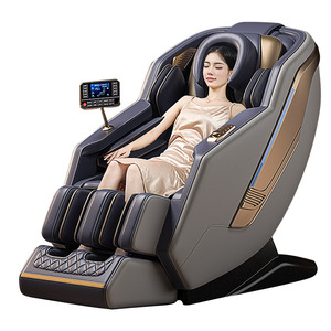 เก้าอี้นวดตัวอัตโนมัติเต็มรูปแบบสำหรับใช้ในบ้าน ระบบรางคู่ 4D พร้อมหุ่นยนต์นวดมือ ควบคุมด้วยเสียง AI หุ้มด้วยหนัง PU คุณภาพสูง - Product Image 2