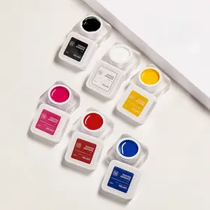 6 colori all'ingrosso extension specchio verniciato colla per unghie in metallo gel smalto per unghie set nail art