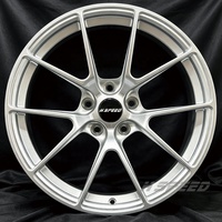 عجلات سيارات فضية مقاس 17 18 19 20 21 22 بوصة 5x120 5x114.3 5x112 مصنوعة بالحدادة لسيارات BMW M4 M5 F30 ألفا روميو تسلا سوبارو