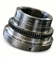 Pièces en acier forgé surdimensionnées pour l'énergie éolienne offshore |   Tour vertical robuste de grande taille pour usinage, fabrication sur mesure OEM