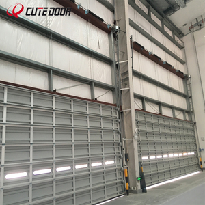 <span class=keywords><strong>Porte</strong></span> <span class=keywords><strong>sectionnelle</strong></span> à peau unique de conception <span class=keywords><strong>industrielle</strong></span> pour les usines et les centres logistiques en alliage d'aluminium - Product Image 2