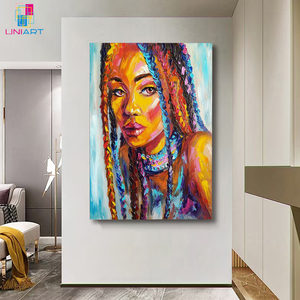 UNIART-<span class=keywords><strong>Portrait</strong></span> de <span class=keywords><strong>femme</strong></span>, visage de <span class=keywords><strong>femme</strong></span>, <span class=keywords><strong>peinture</strong></span> à l'huile sur toile, tableau d'art mural, pour la décoration intérieure - Product Image 2