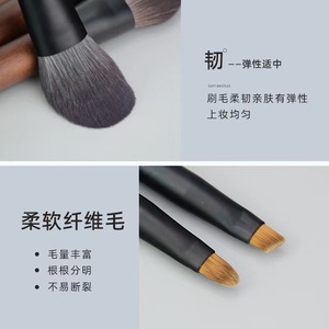 2026 New 12-Item Mini Portable Makeup Brush <b>Set</b> - Fibrous Hair Makeup Tools Makeup Brushes with Makeup Brush Case - Product Image 6