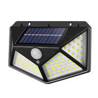 Boyid IP65 lampu keamanan tenaga surya LED 100, lampu Sensor gerakan nirkabel luar ruangan tahan air untuk taman halaman