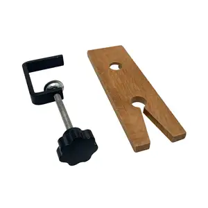 Bench Pin Clamp Set V-slot for Workbench Wooden Mould Holding Wooden Table with Clamp Table Wooden Stopp Tool
