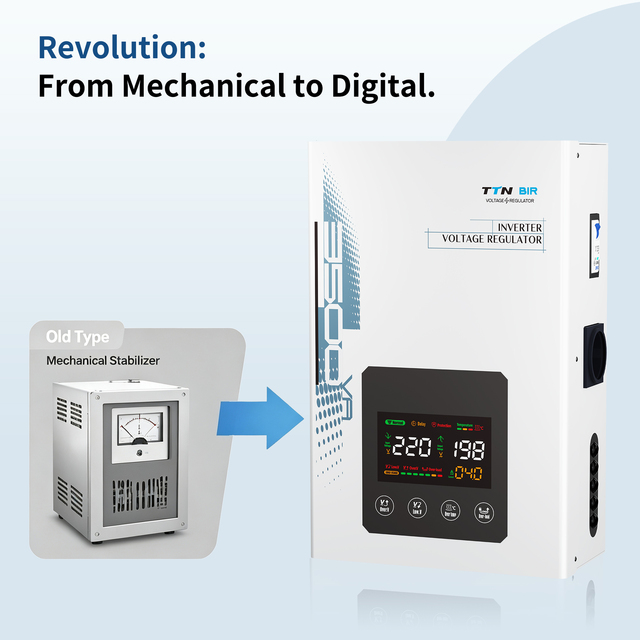 High Frequency Voltage Stabilizer 5500VA Single Three Phase Wide Input Range LED Display Data Center CE/ISO9001 Certification