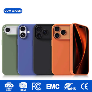 Fundas Protectoras de Silicona Líquida al por Mayor para iPhone 17 Pro Max 16 Pro Max, Funda Magnética con Logotipo Personalizado, Fundas de Silicona para Teléfono - Product Image 1