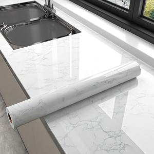 สติ๊กเกอร์ติดผนังลายเรขาคณิตสีขาวเงา <span class=keywords><strong>ORON</strong></span> แบบลอกติดได้ กันน้ำ สำหรับตู้ครัว รับประกัน 1 ปี - Product Image 4