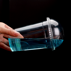 Tùy chỉnh 7 8 9 10 12 16 20 oz nhựa dùng một lần Pet cup với mái vòm phẳng Nắp vasos desechables Iced ly cà phê dùng một lần - Product Image 4